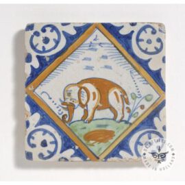 poly chrome elephant tile #PC7