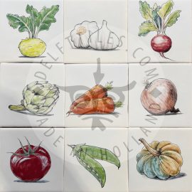 Vegetables Tiles – Big – Multi Color (GG_mc)